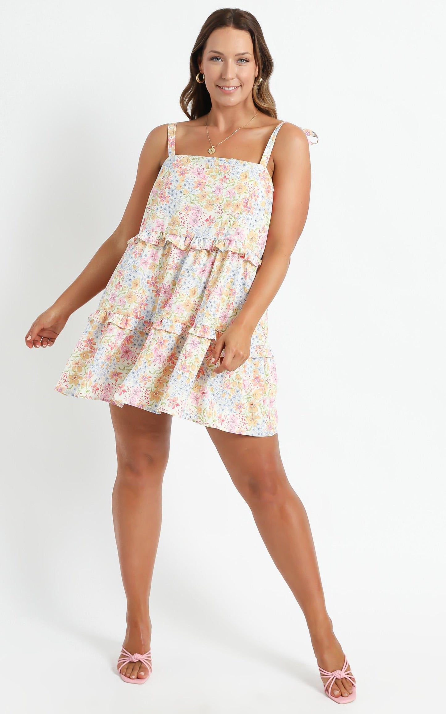 Alimia Dress in Multi Floral