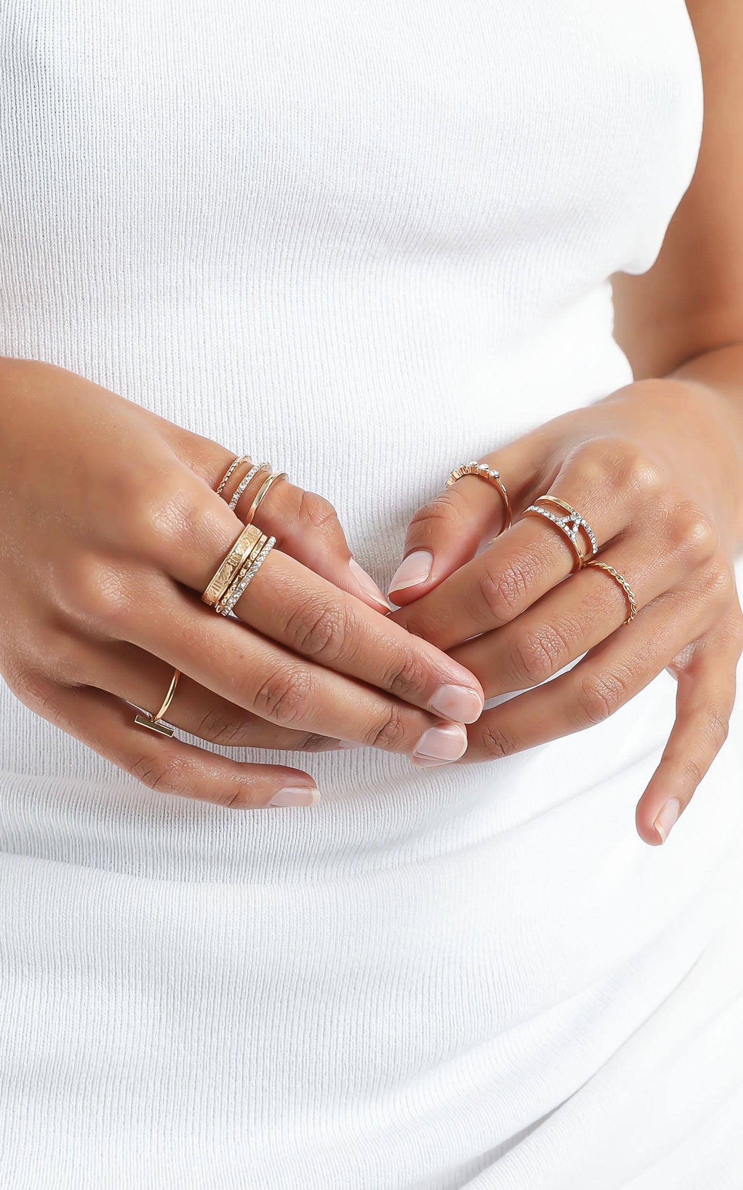 Multi Ring Set in Gold