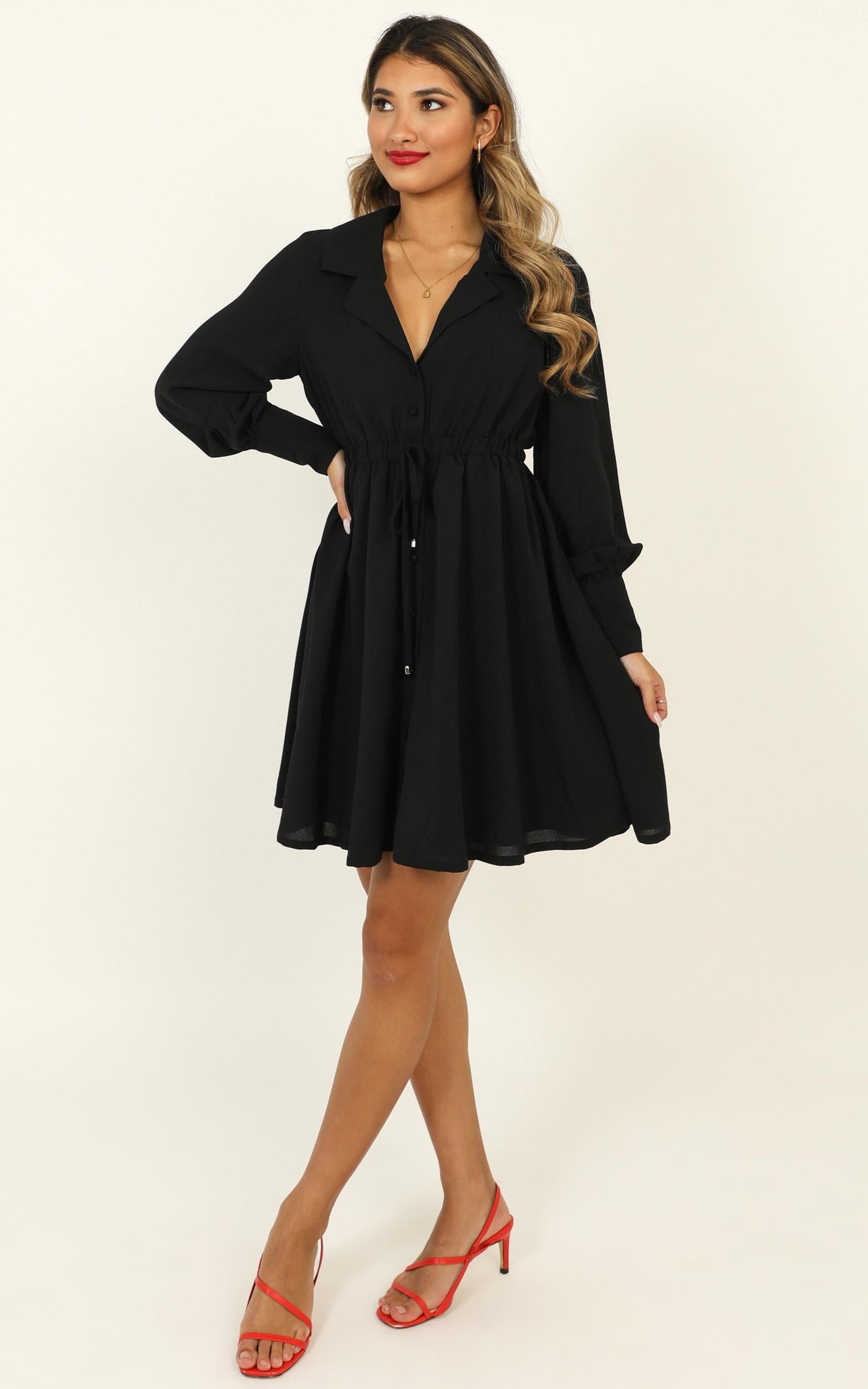 Weekly Planner Dress In Black