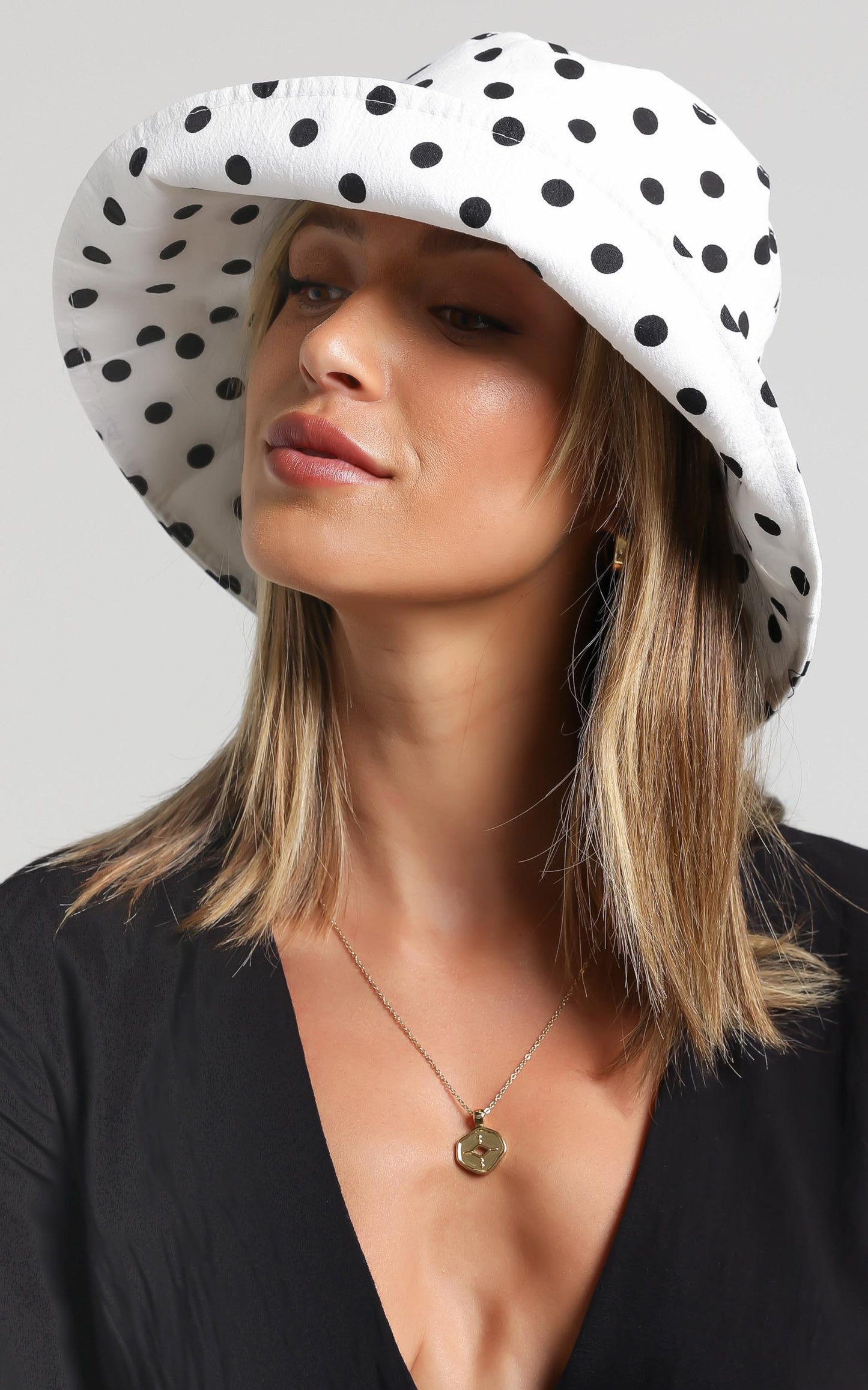Arlette Hat in Polka Dot