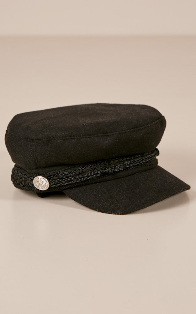 Boss Woman Conductor hat in black