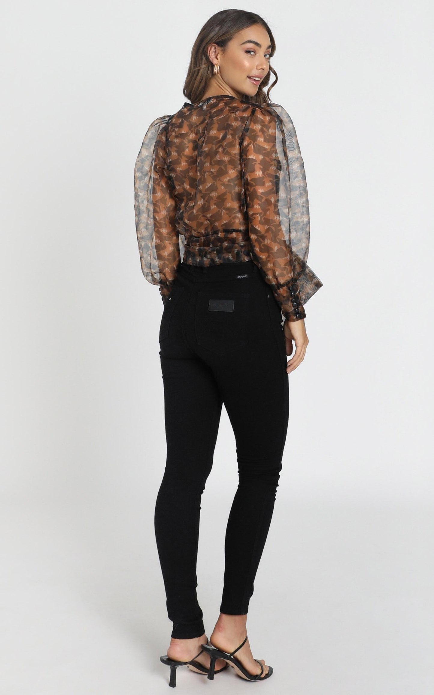 Brylee Top in Black Print