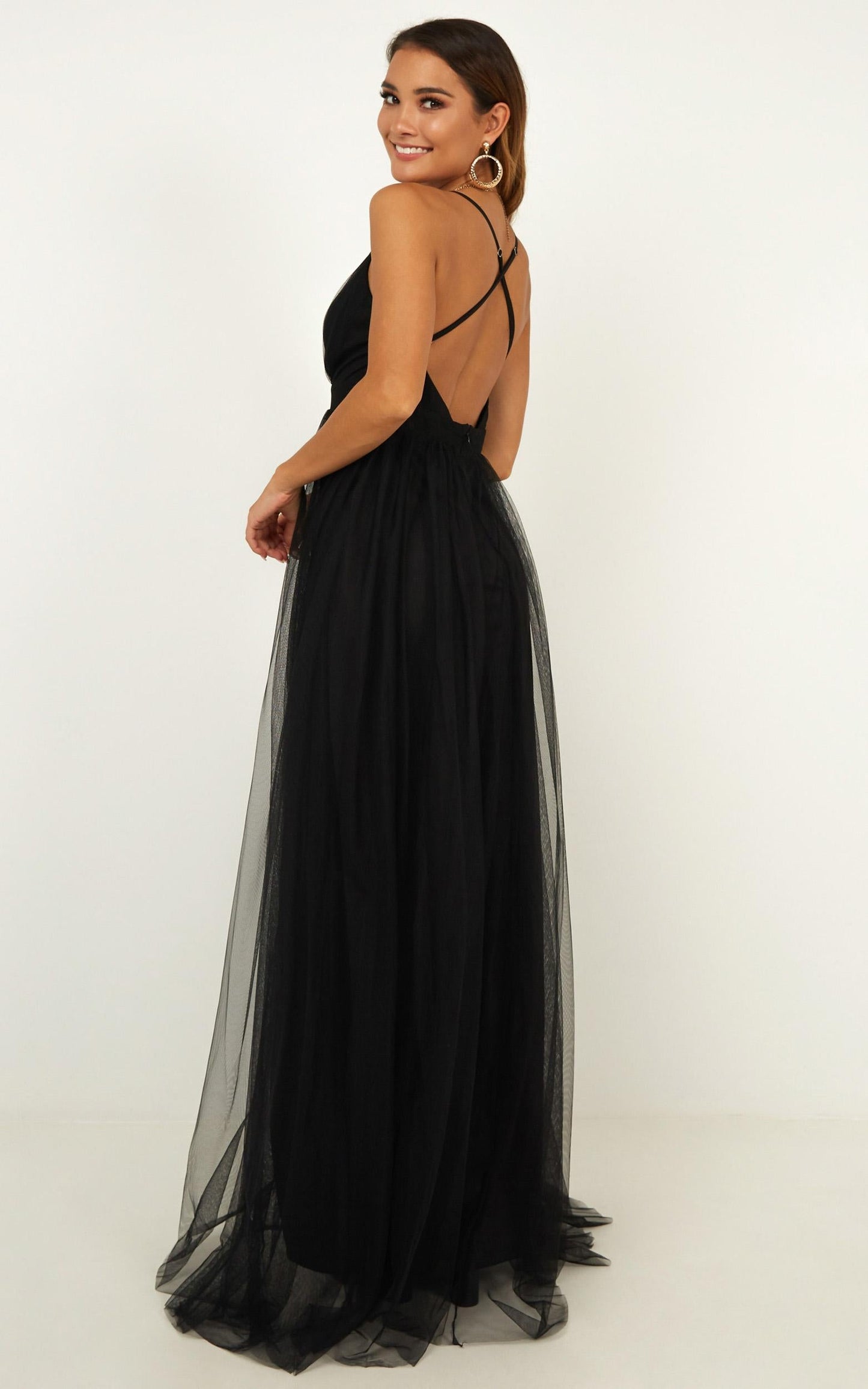 Celebrate Tonight Maxi Dress In Black