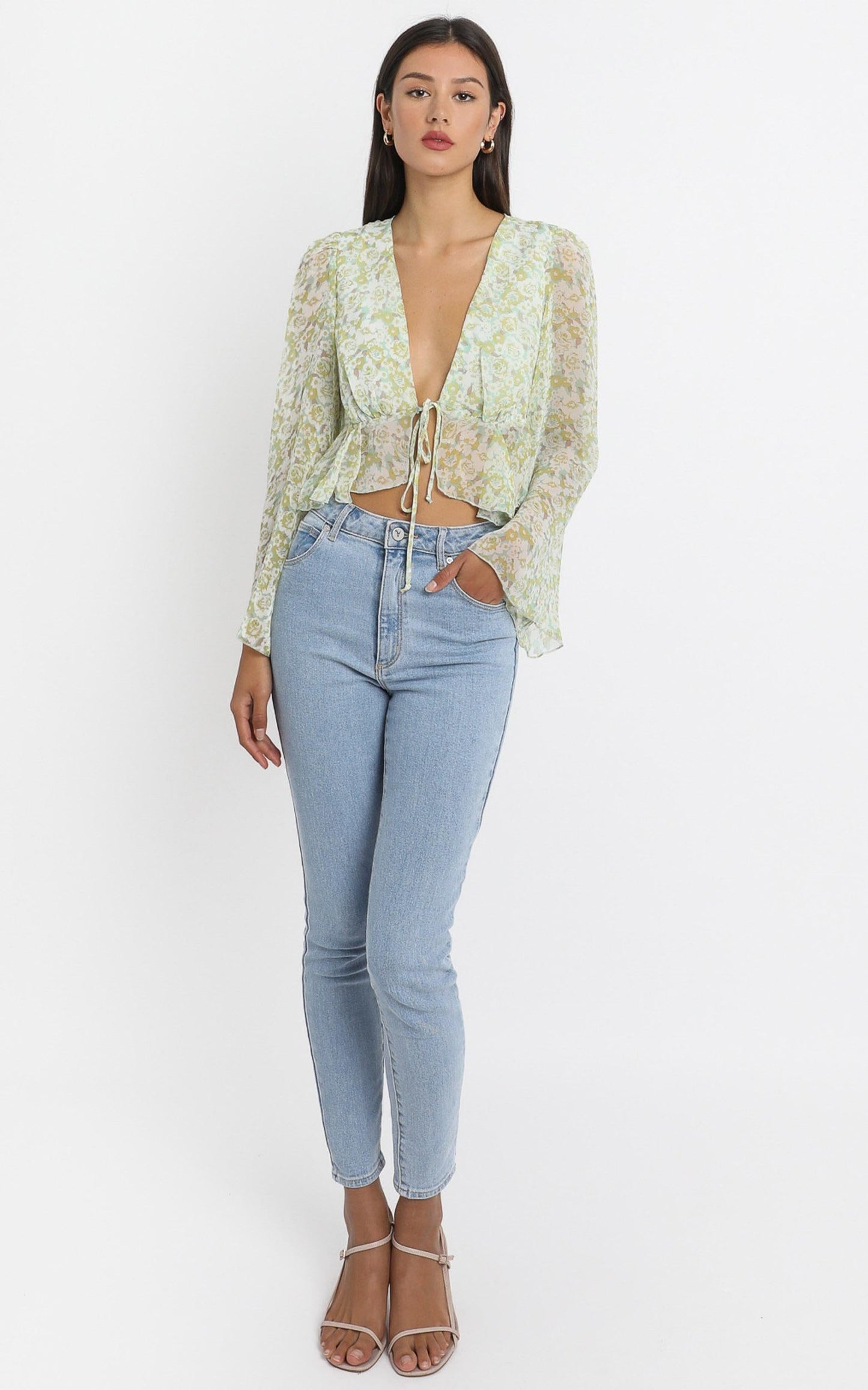 Dance It Out Top in Citrus Floral
