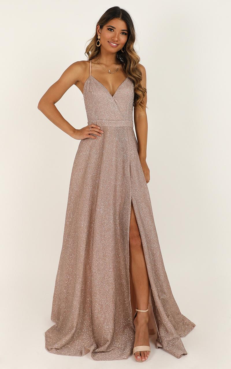 Climb A Mountain Maxi Dress In Blush
