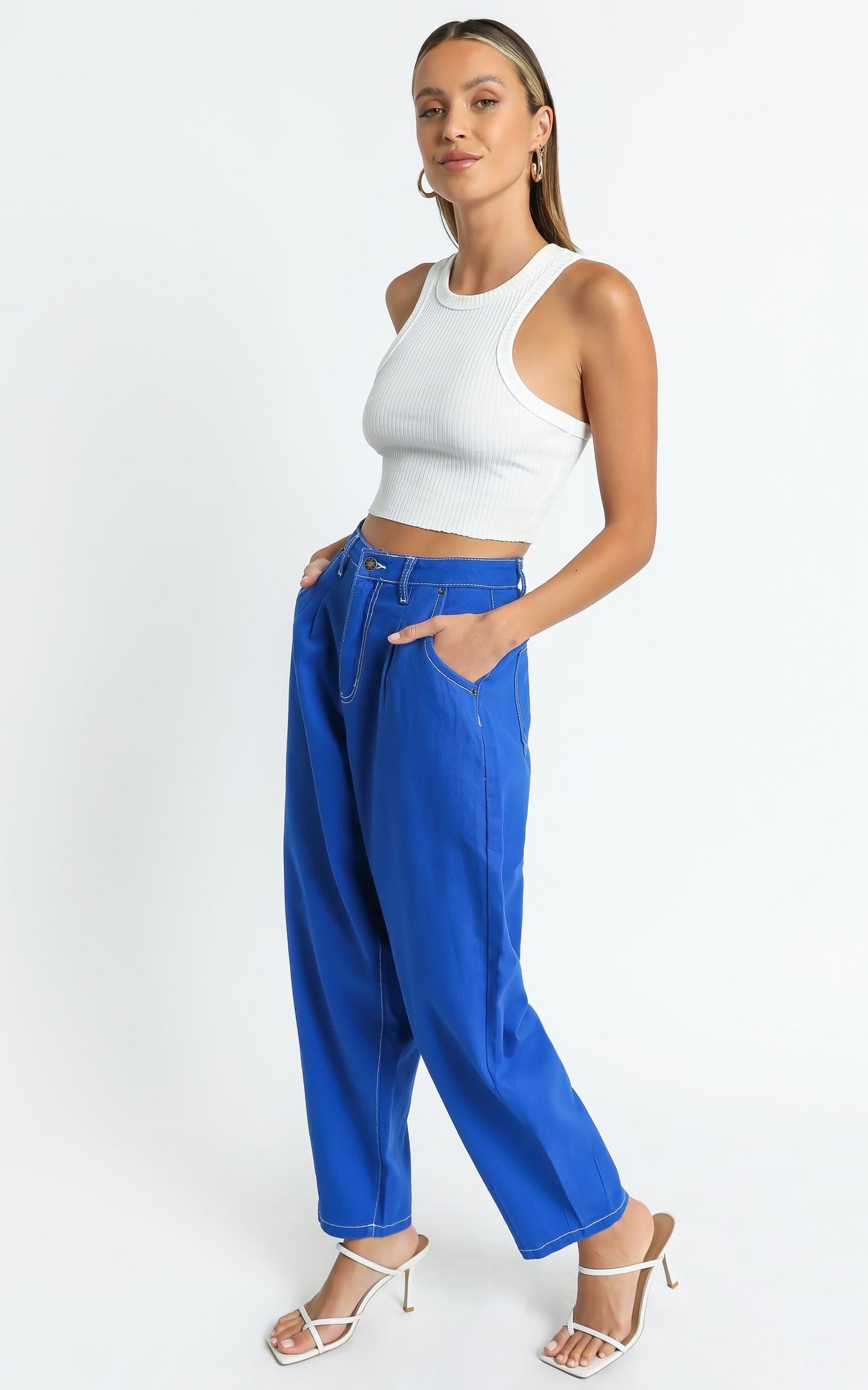 Lioness - On My Way Denim Jean in Cobalt Blue