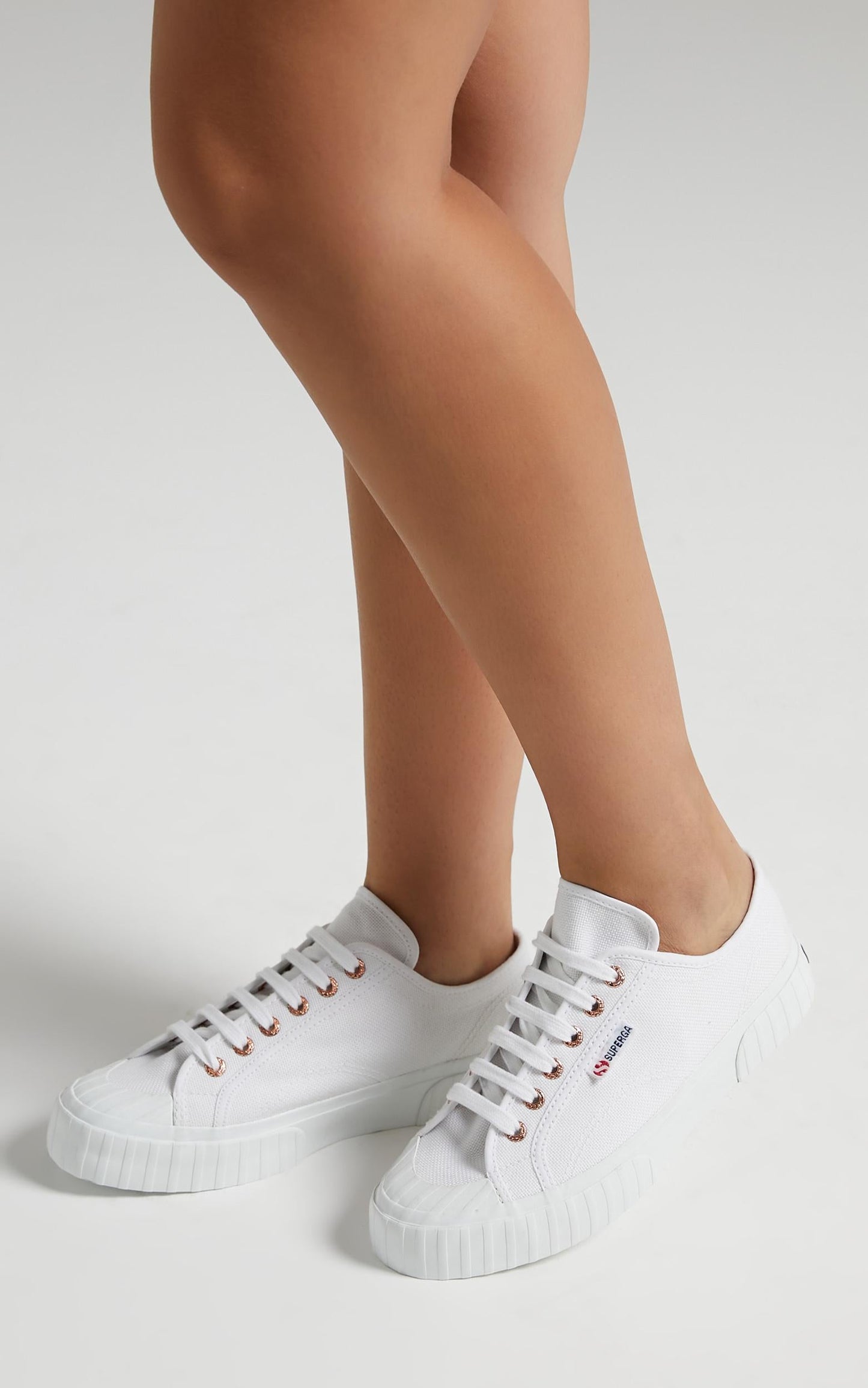 Superga - 2630 Cotu Sneakers in White - Rose Gold