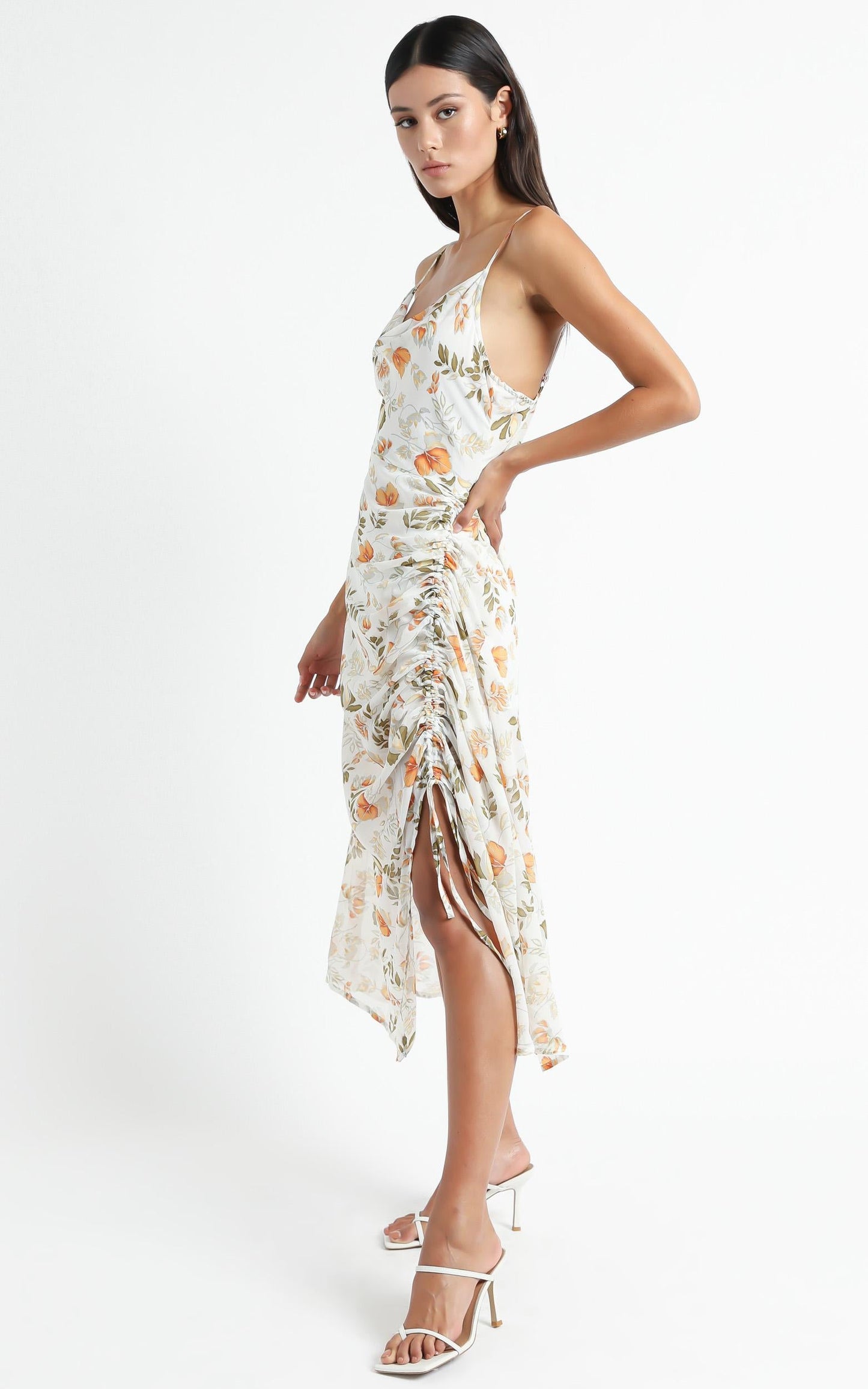 Choosing To Believe Dress In White Floral
