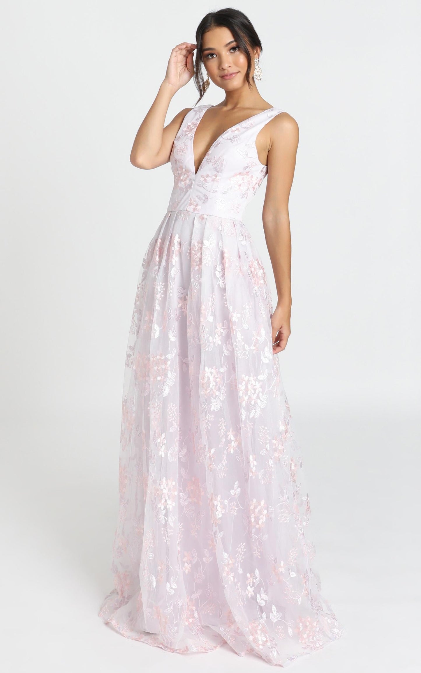 Detroit Maxi Dress In Lavender
