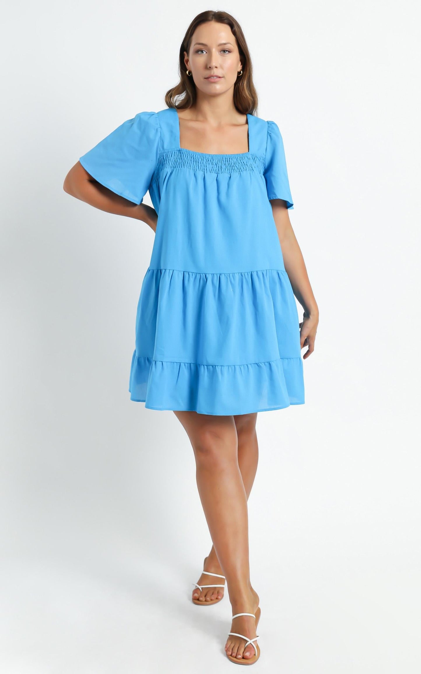 Donya Dress in Blue