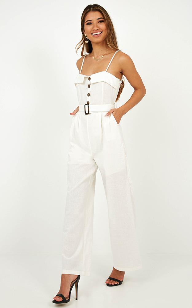 East Coast Jumpsuit In White