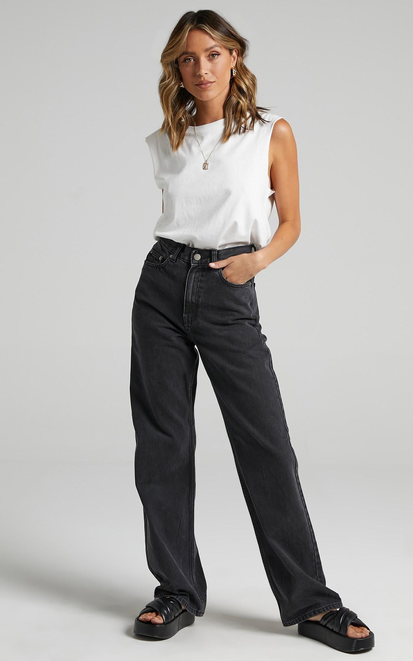 Dr Denim - Echo Jean in Concrete Black