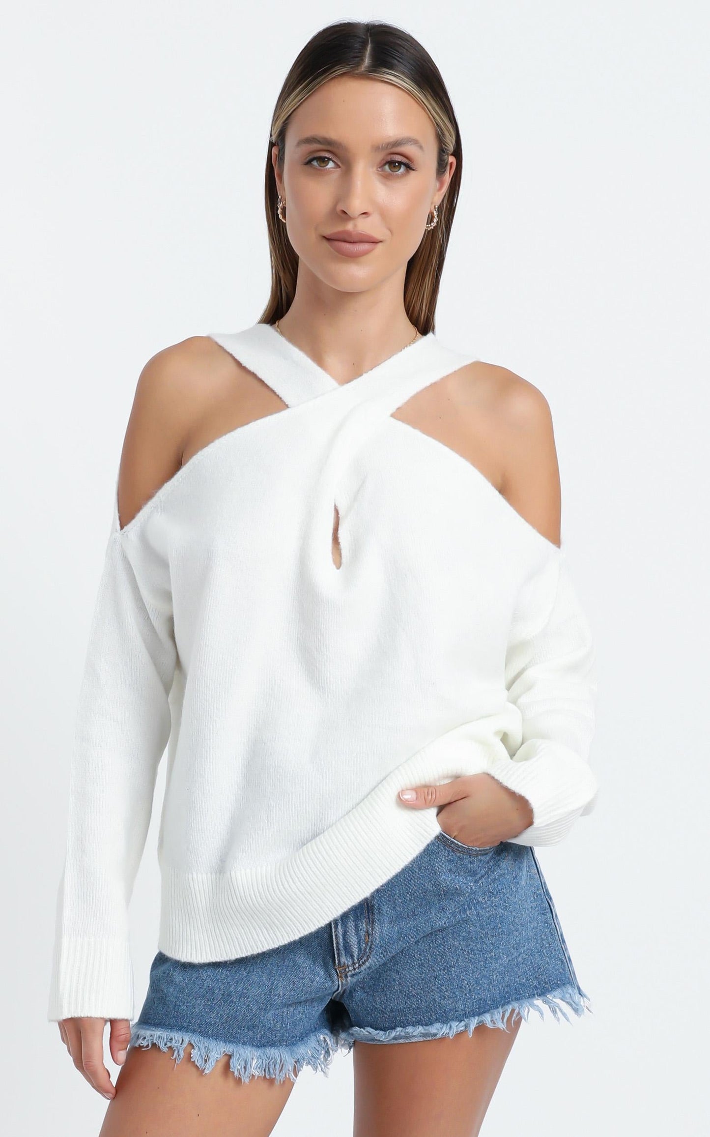 Ellis Knit in White