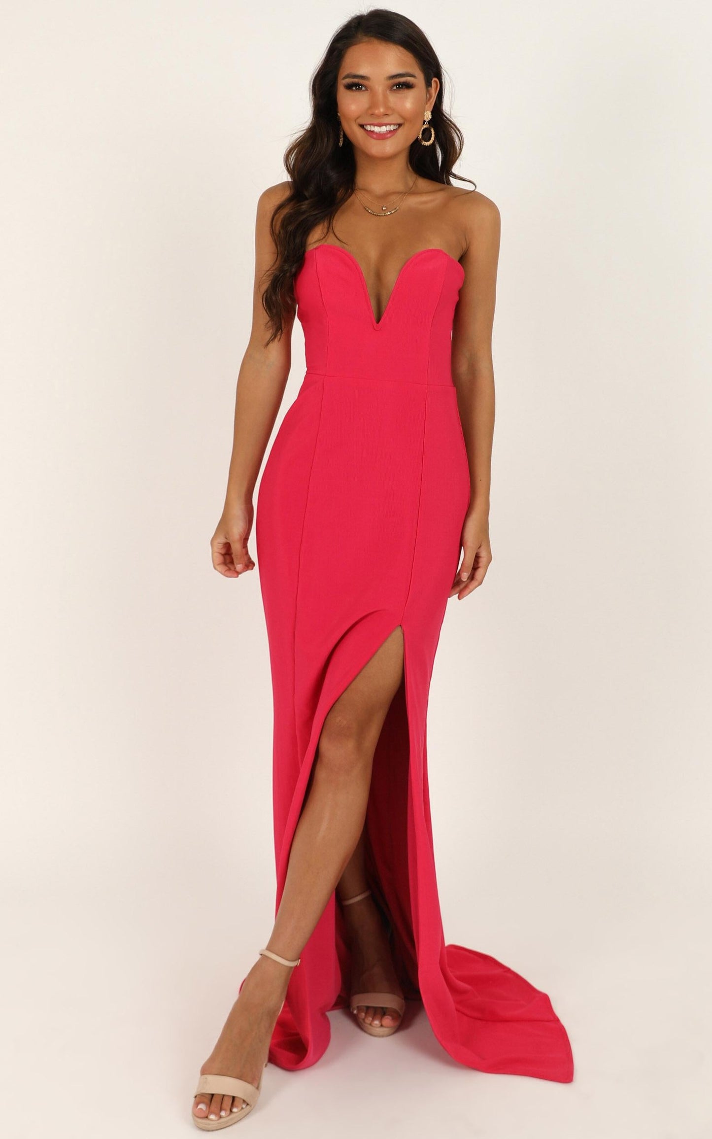 Forgiving You Maxi Dress In Berry