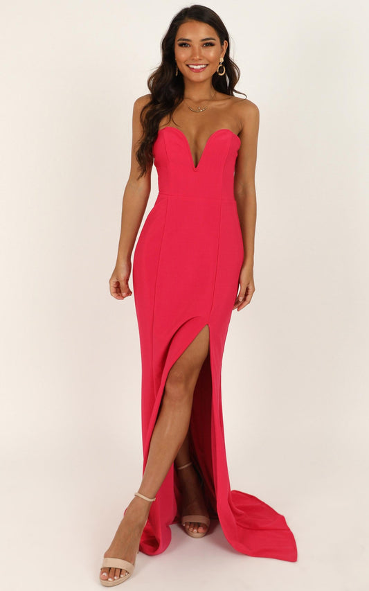 Forgiving You Maxi Dress In Berry