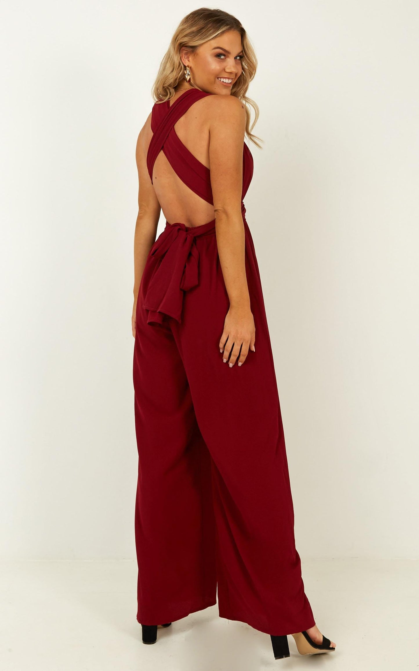 Girls Life Jumpsuit in Wine