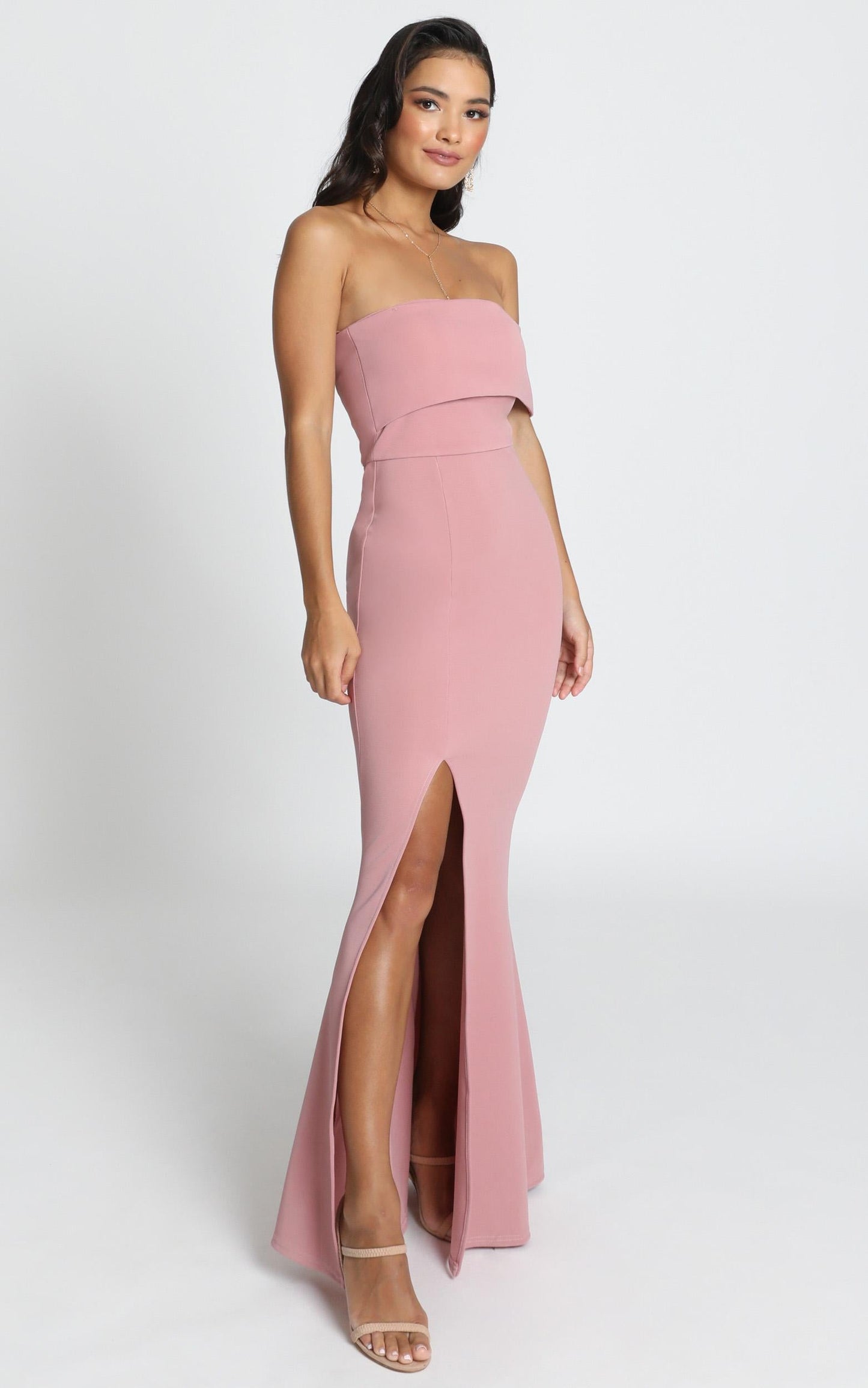 Glamour Girl Maxi Dress in Dusty Rose