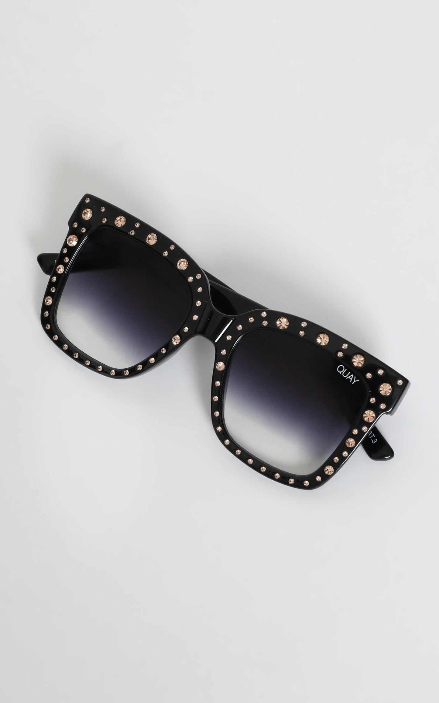 Quay X Lizzo - Icy Sunglasses in Black and Fade Lens