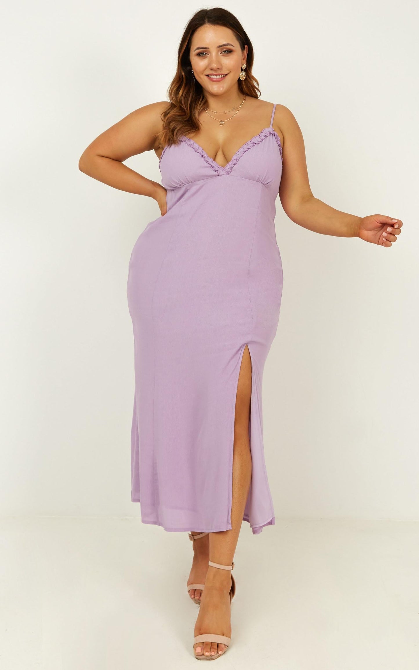 Intrinsic Girl Dress In Lilac