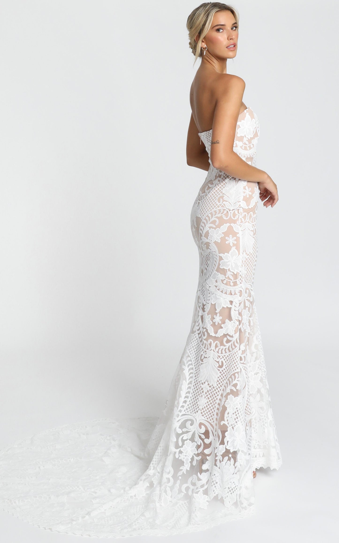 Lets Get Married Gown in White Lace