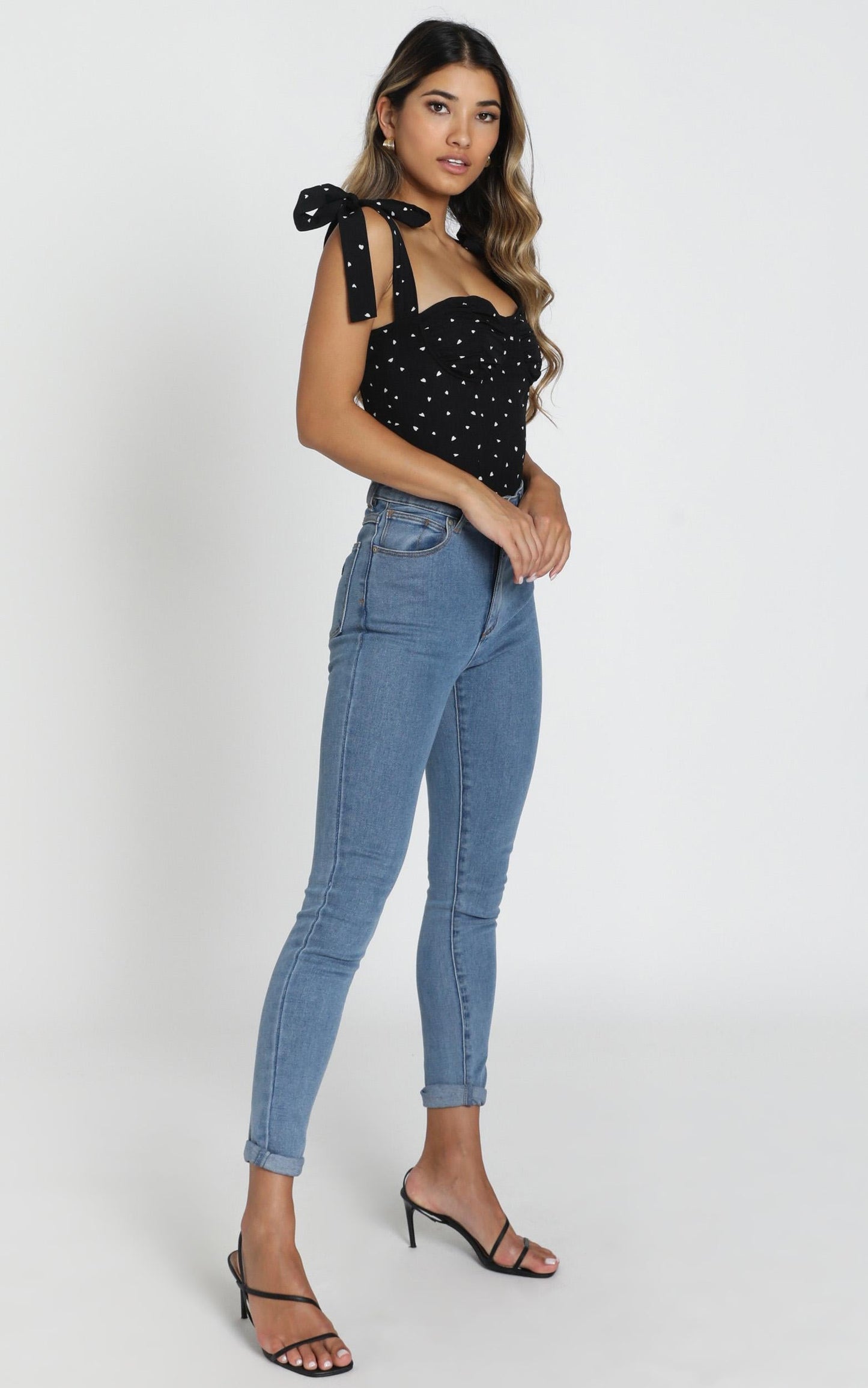 Lioness - Bood Up Top in Black Print