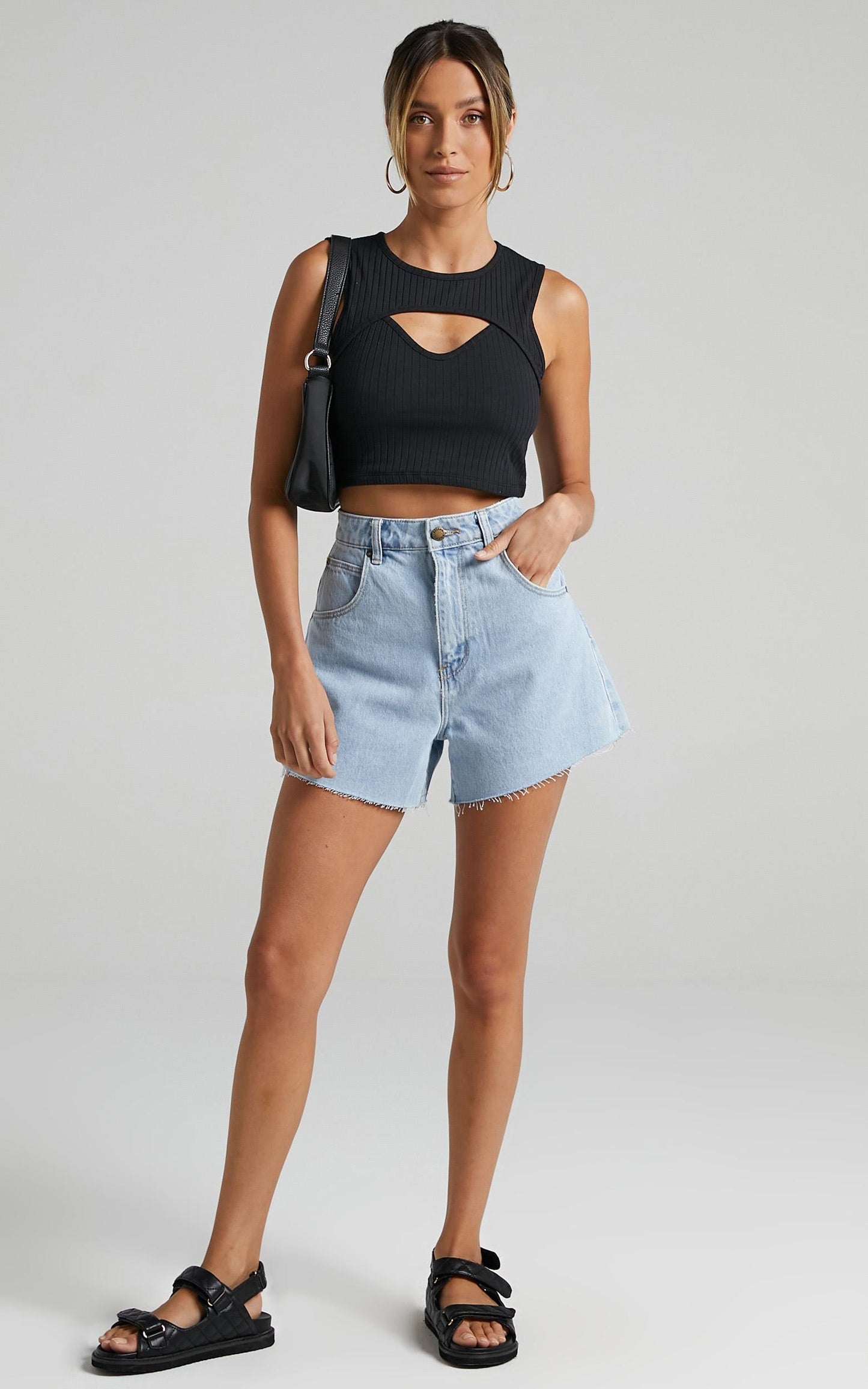 Rolla's x Sofia Richie - Mirage Denim Short in Nina Blue Organic