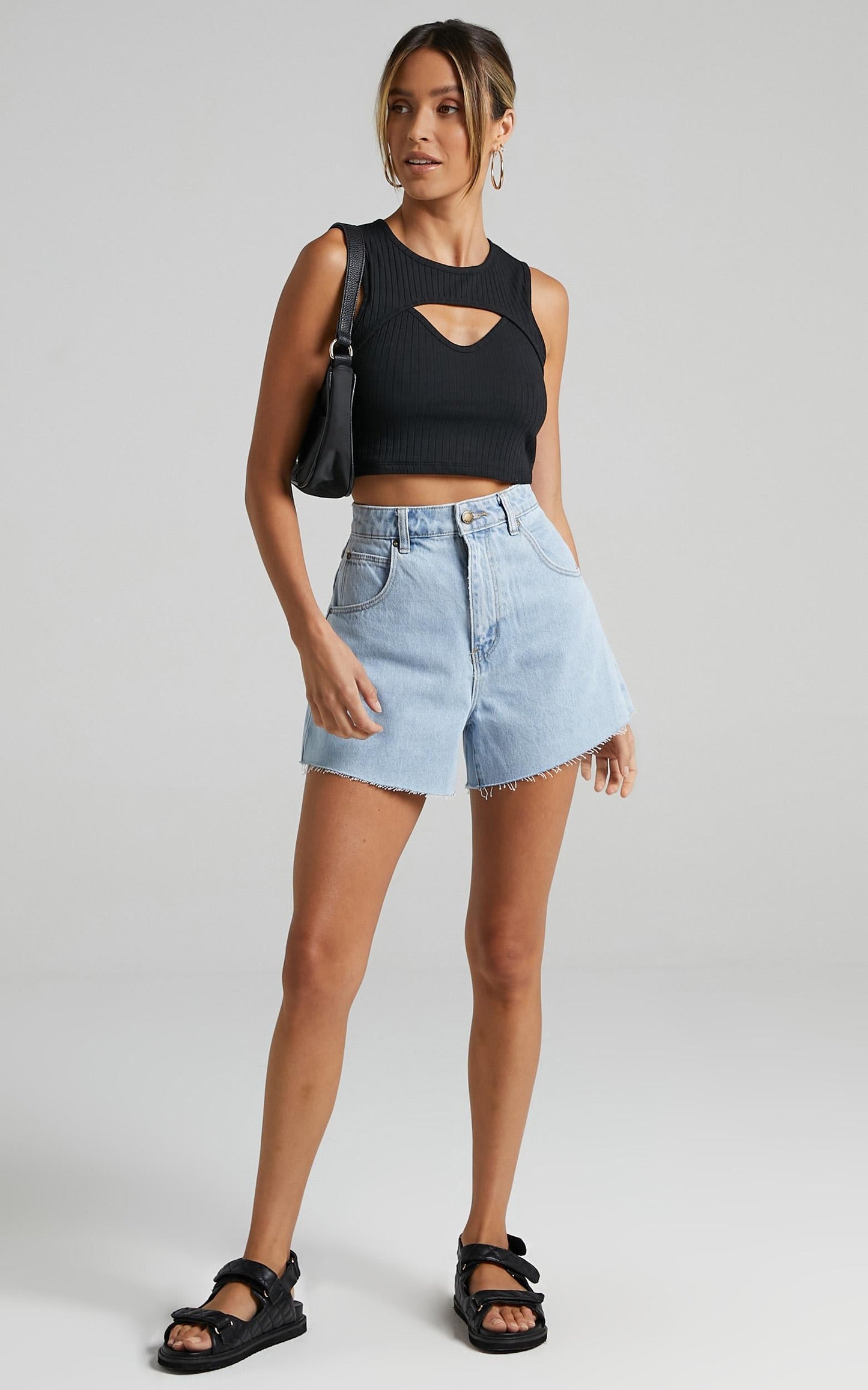 Rolla's x Sofia Richie - Mirage Denim Short in Nina Blue Organic