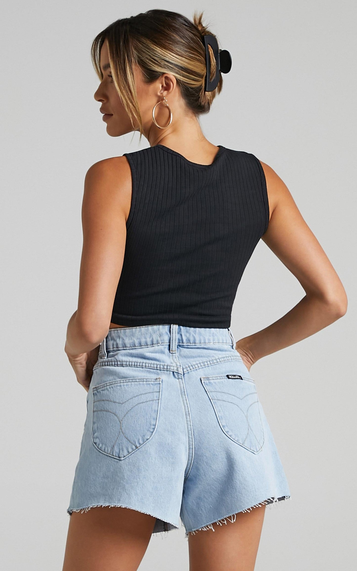 Rolla's x Sofia Richie - Mirage Denim Short in Nina Blue Organic