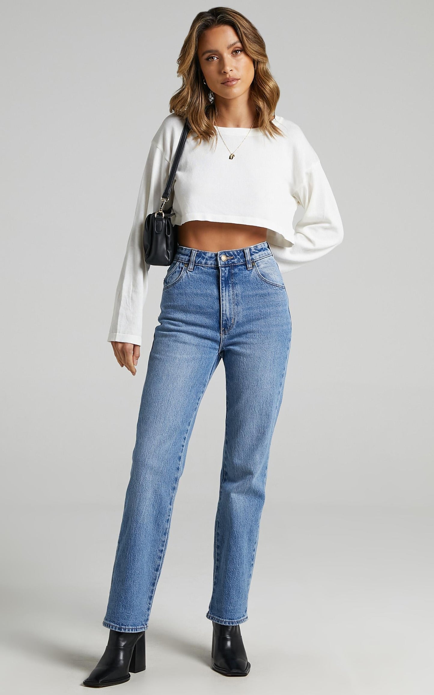 Rolla's - Original Straight Jean in Brad Blue