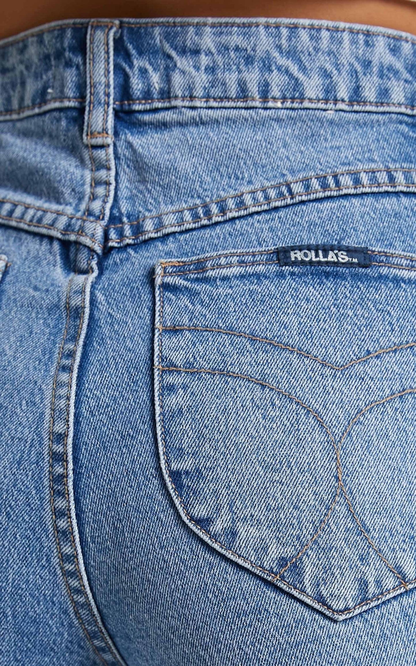 Rolla's - Original Straight Jean in Brad Blue