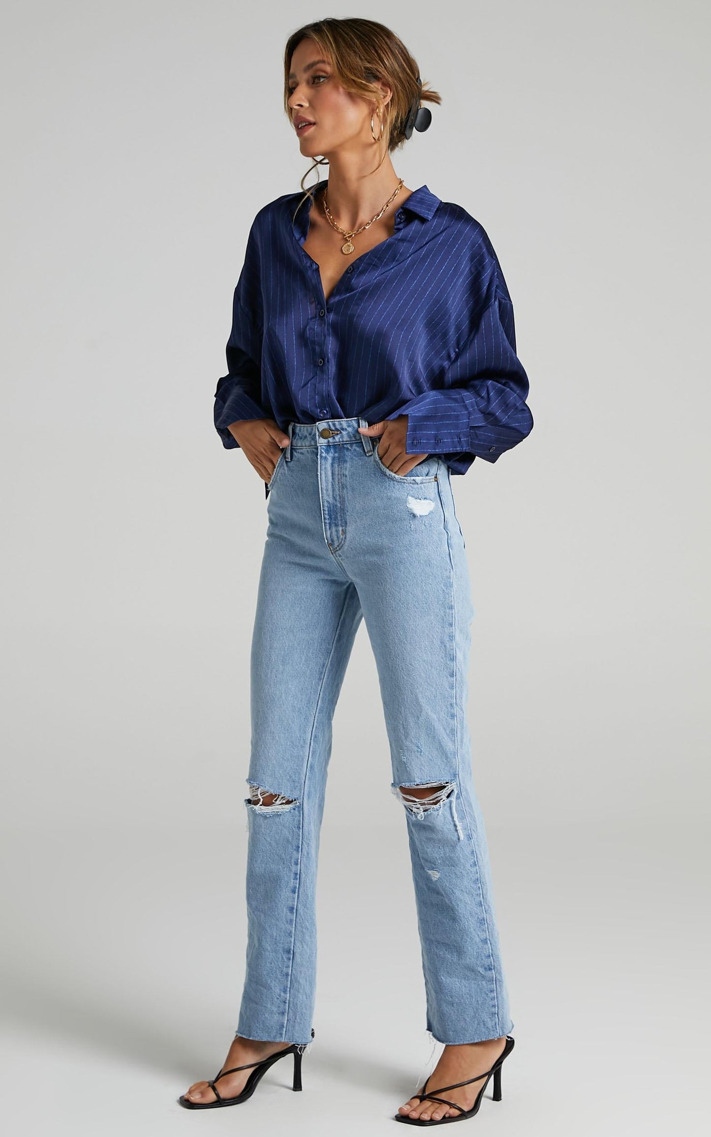 Rollas - Original Straight Jean in City Worn