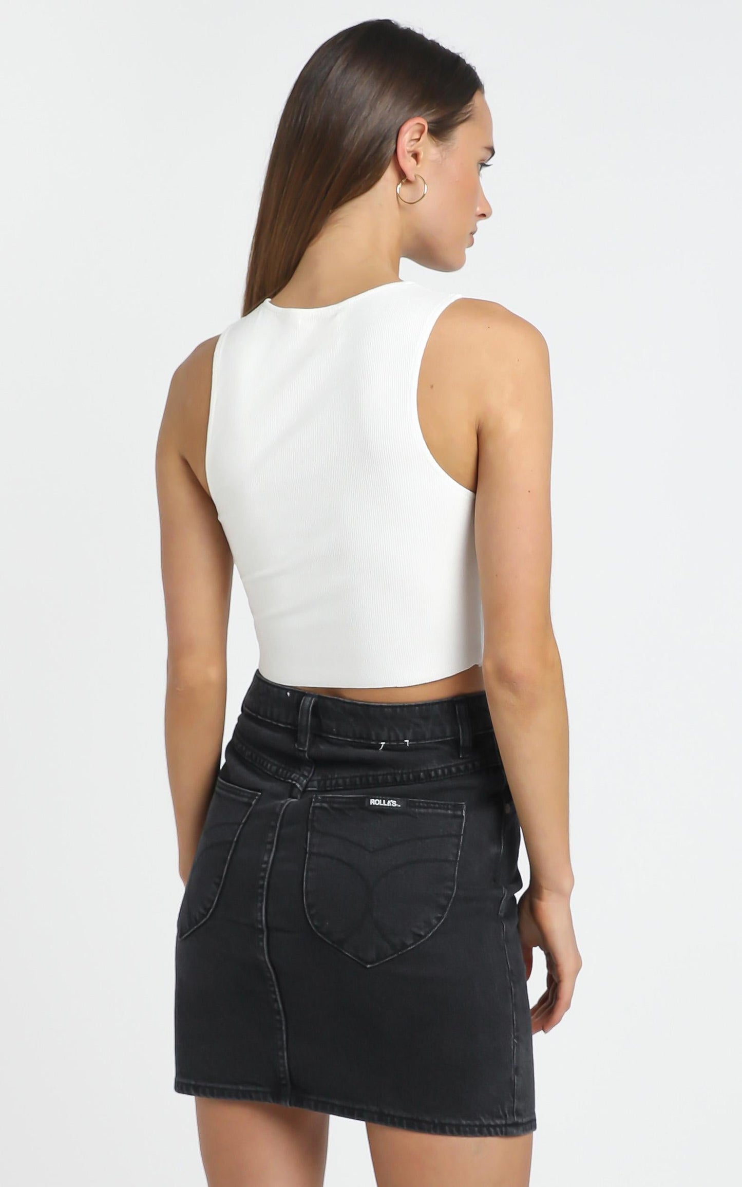 Rollas - High Mini Skirt in Comfort Shadow