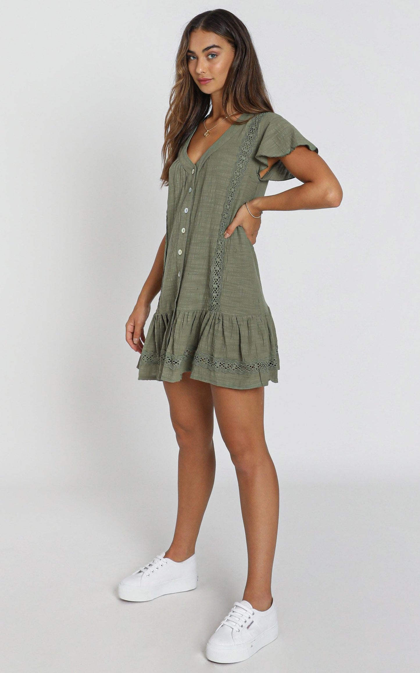 Lulu Dress in Olive