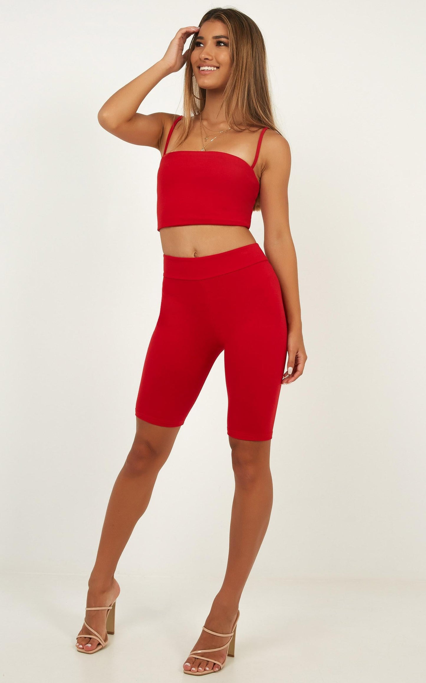 Making Moves Crop Top In Red