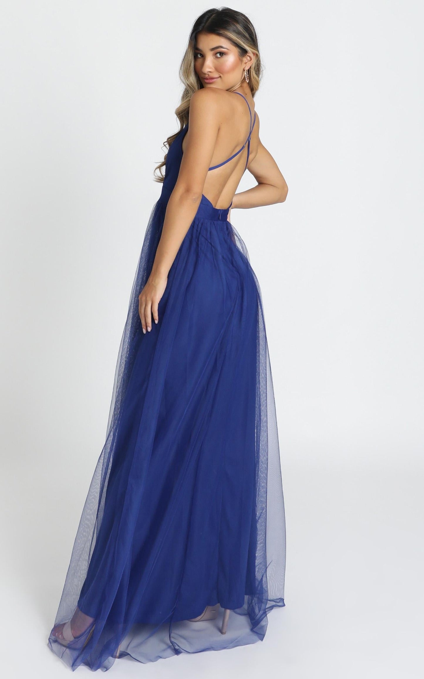 Celebrate Tonight Maxi Dress In Cobalt Blue