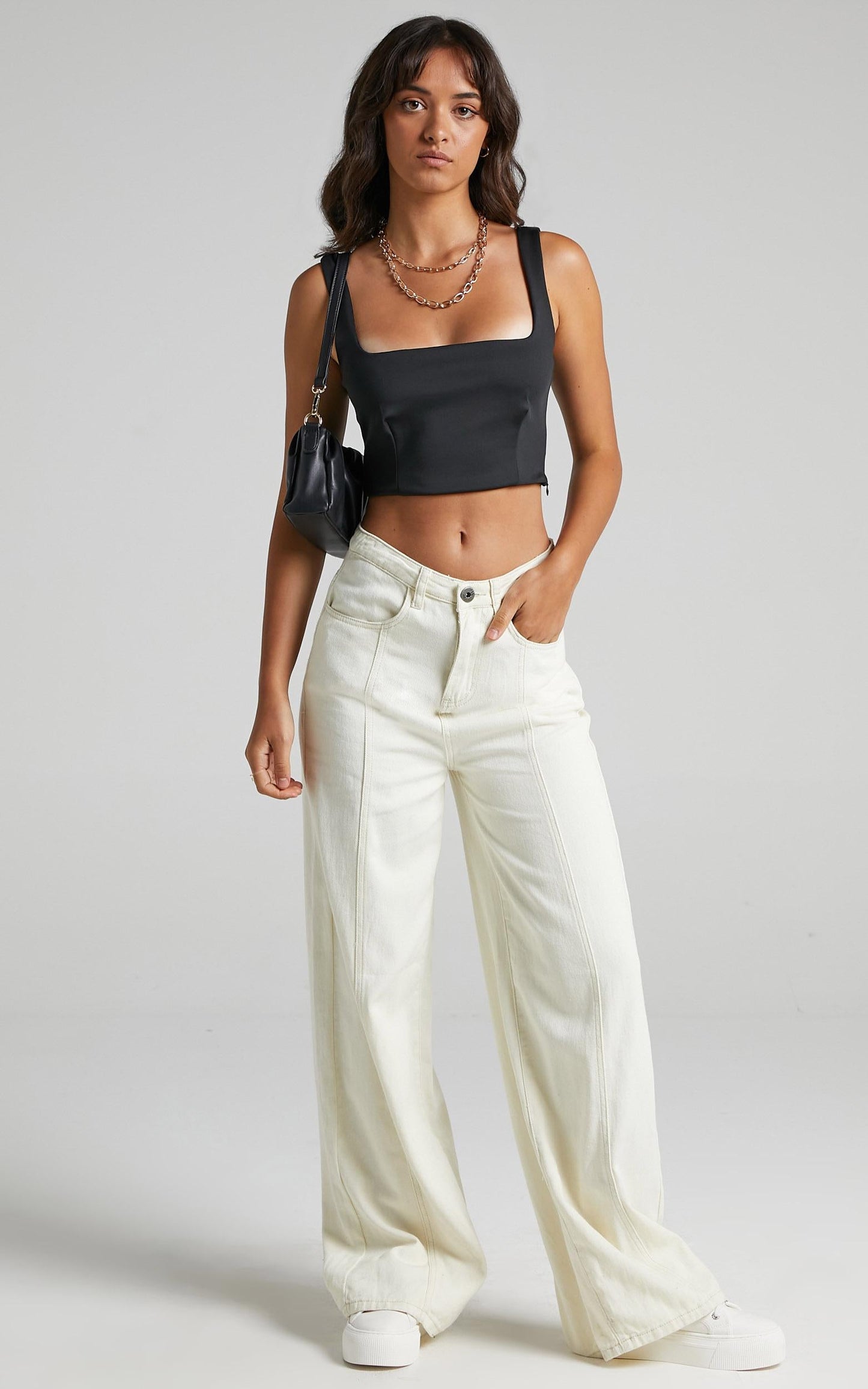 Mini Heart Top in Black