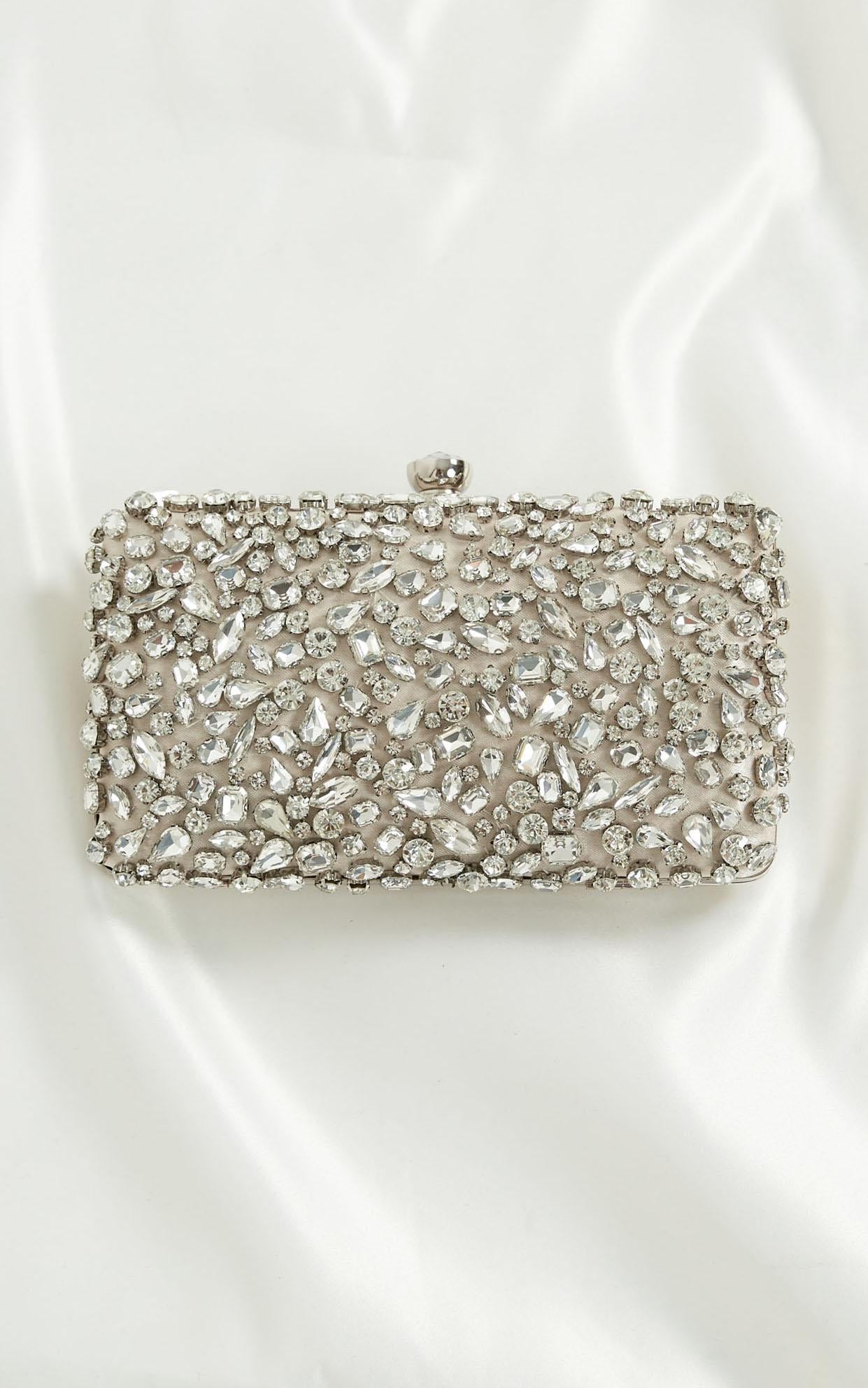 Never Ending Love Clutch In Silver