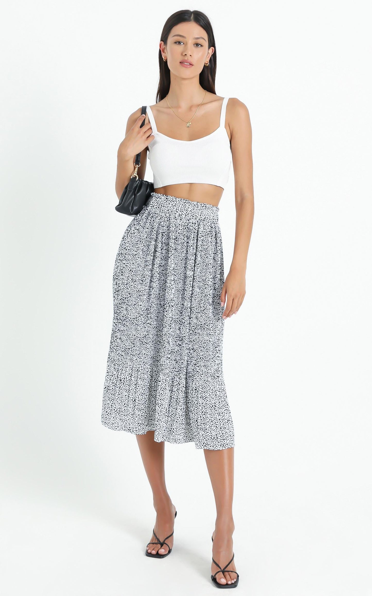 Not My Problem Skirt In Black Print