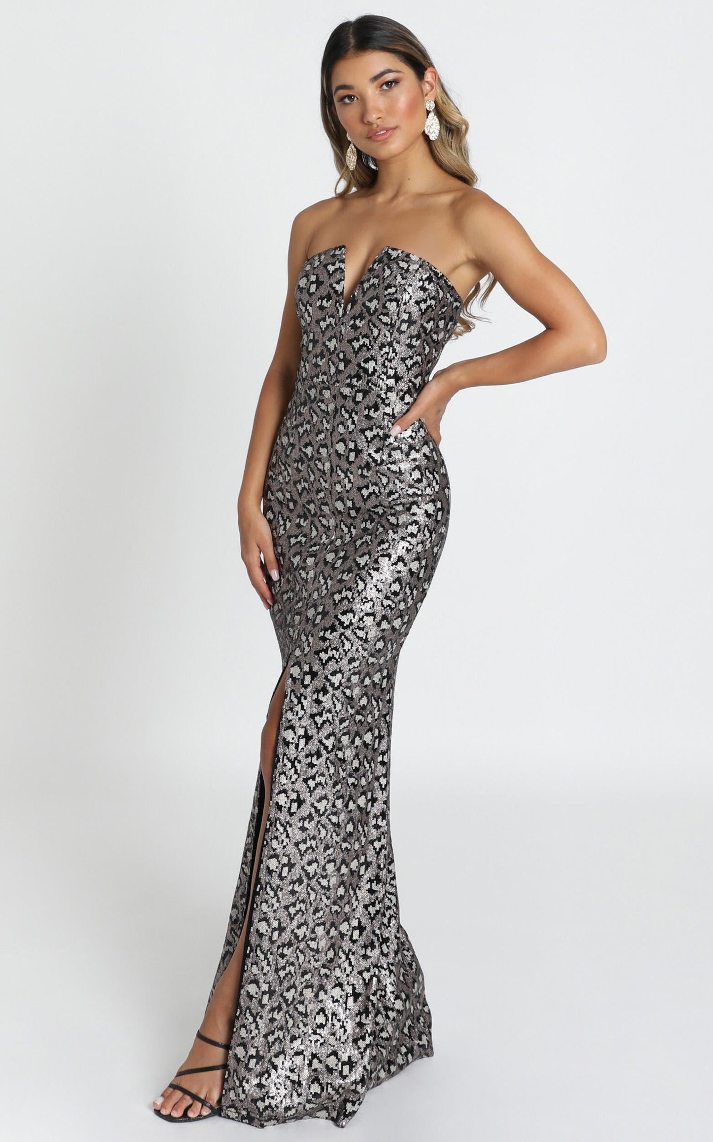 Piper Maxi Dress In Black Multi