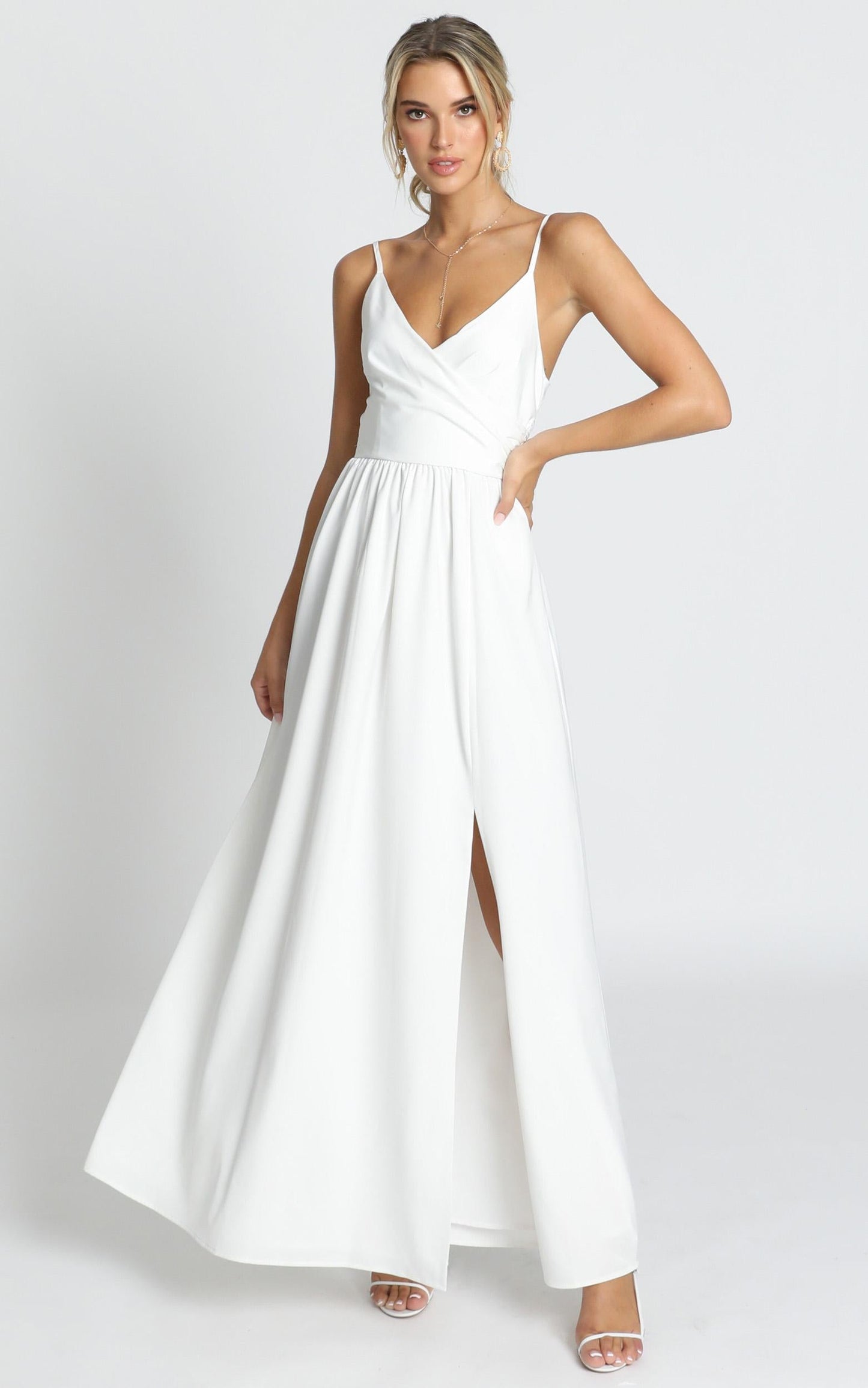 Revolve Around Me Dress in White