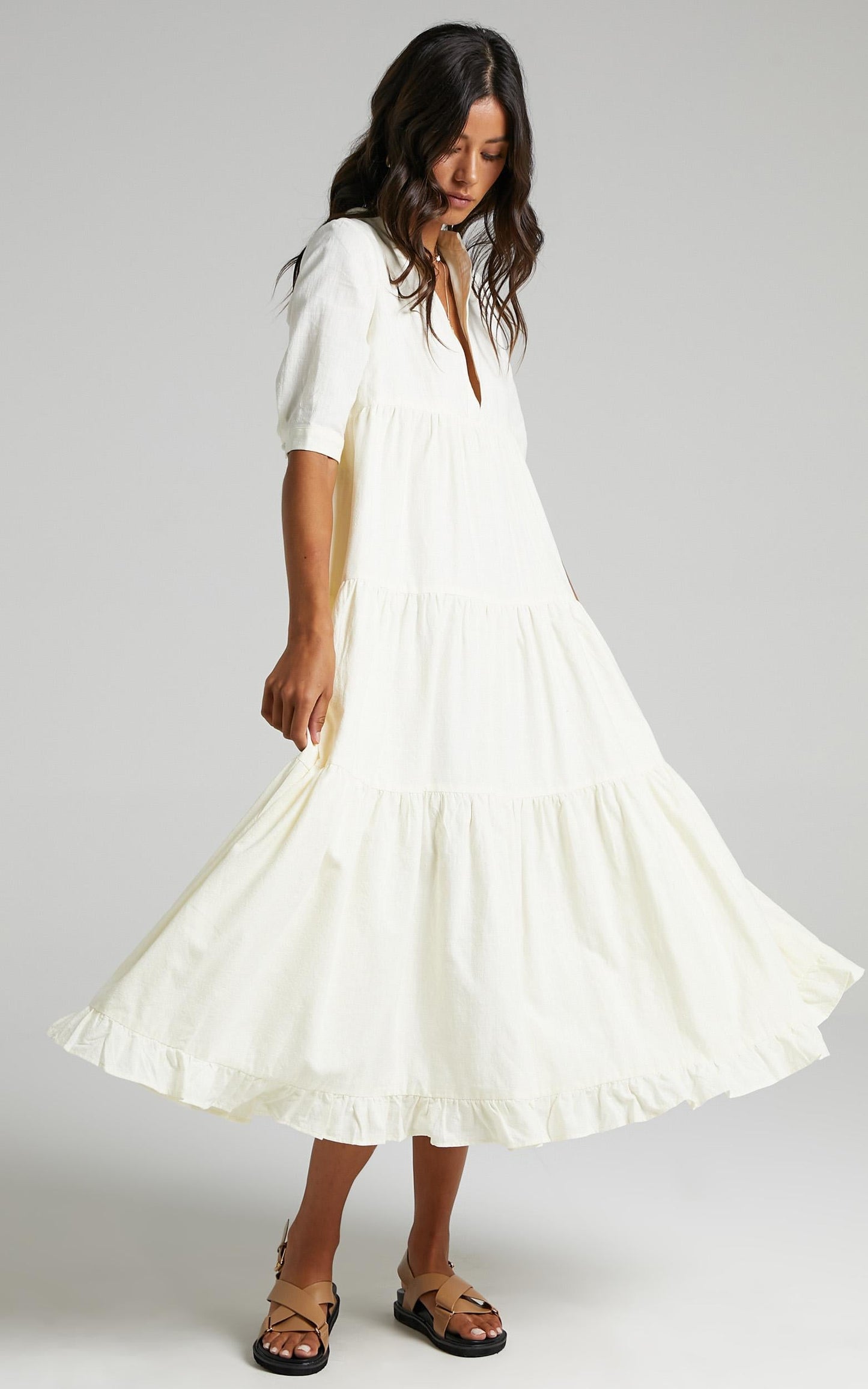 Serilda Dress in Cream