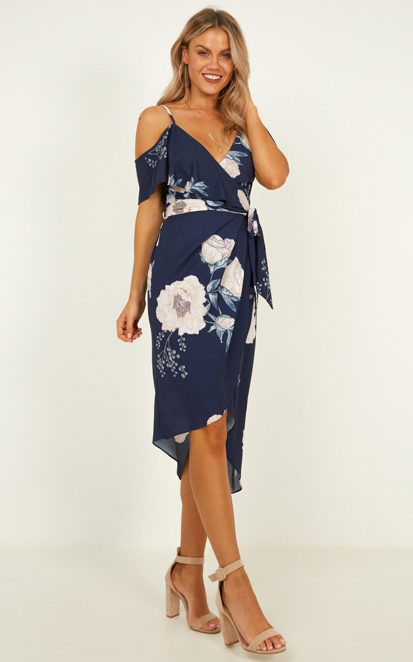 Showdown Dress In Navy Floral