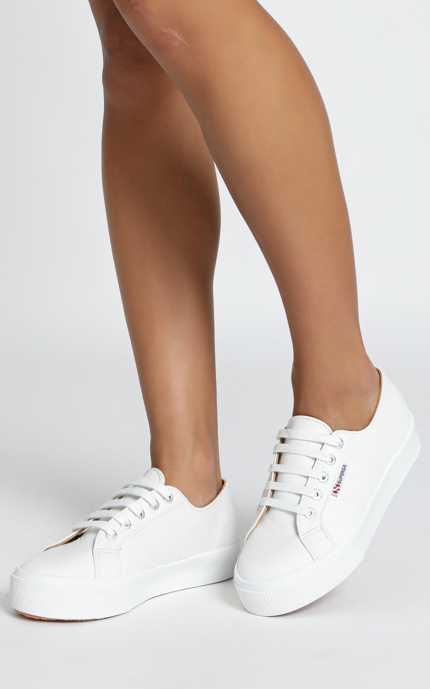Superga - 2730 Nappaleau Sneakers in White Leather