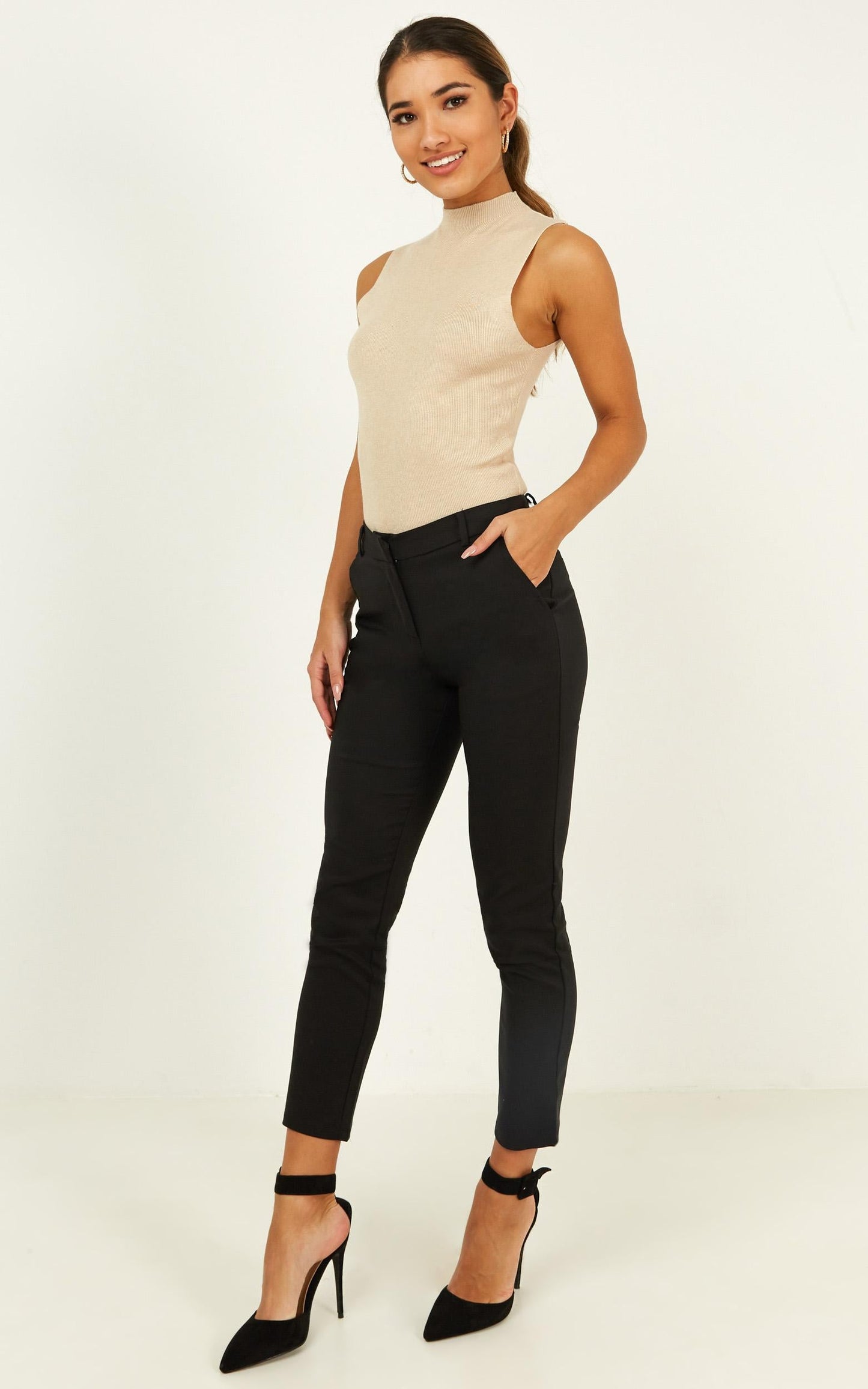 Time Will Tell Knit Top In Beige