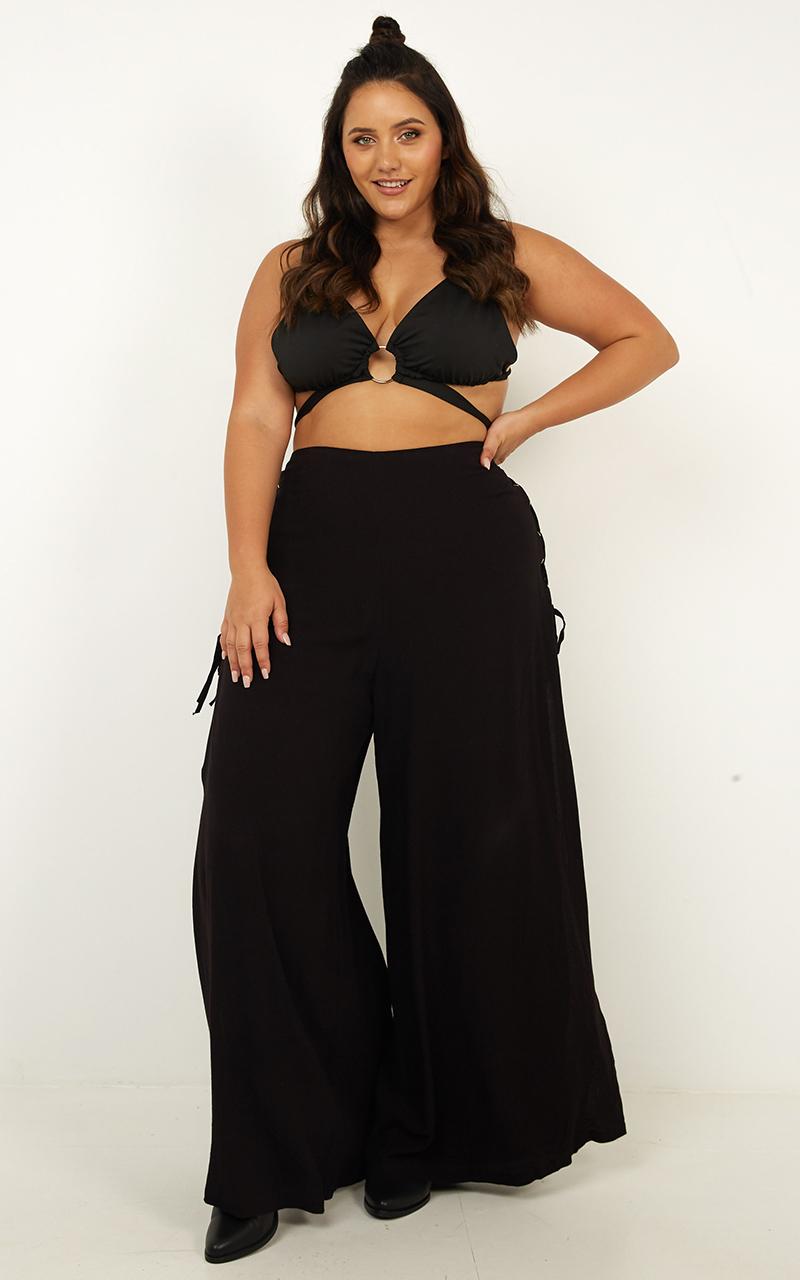 Torn In Two Pants In Black