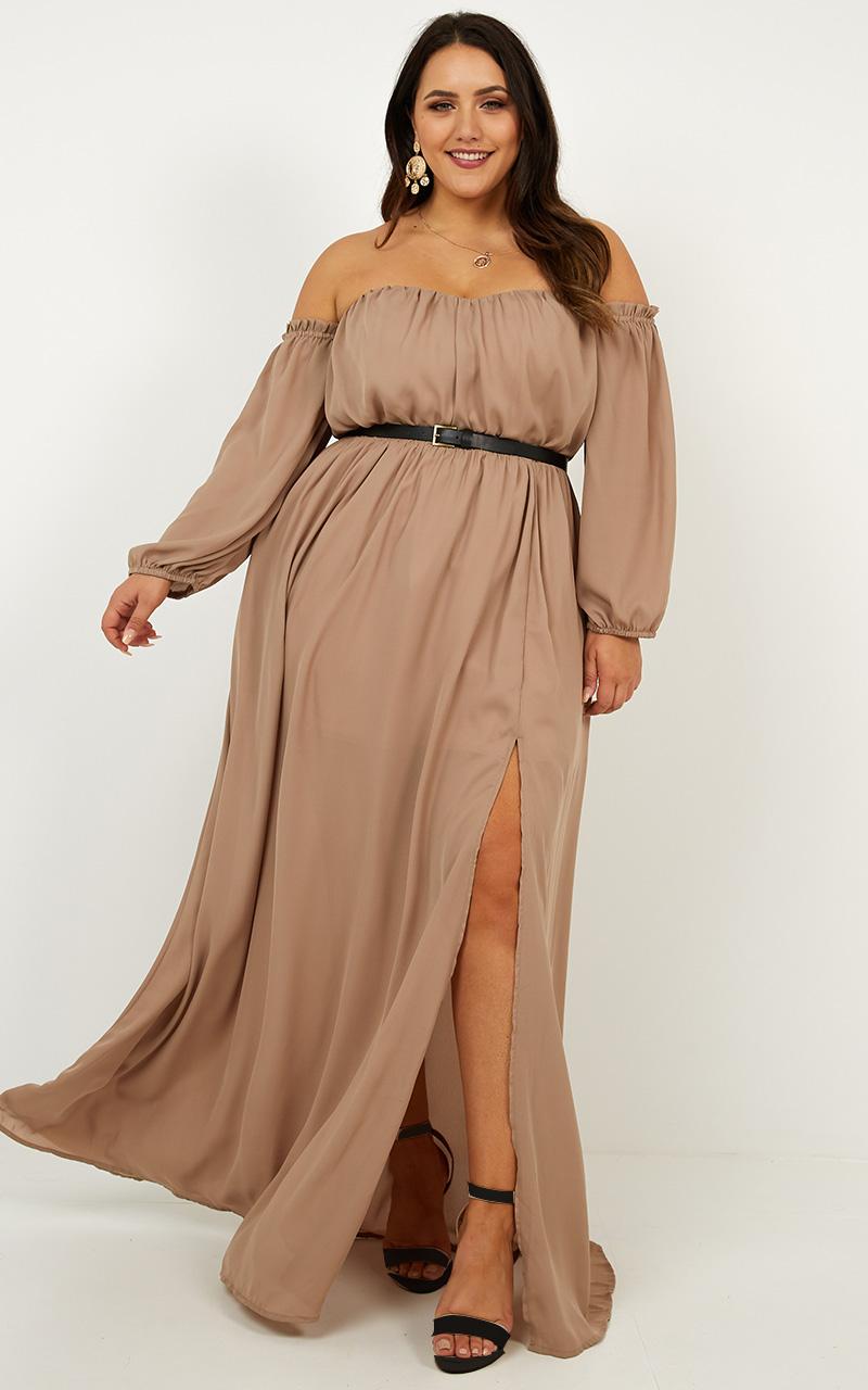 Trust Forever Dress In Mocha