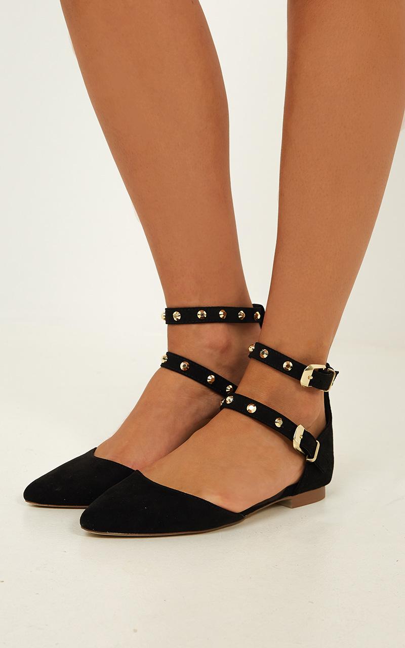 Verali - Reddit Flats In Black Micro