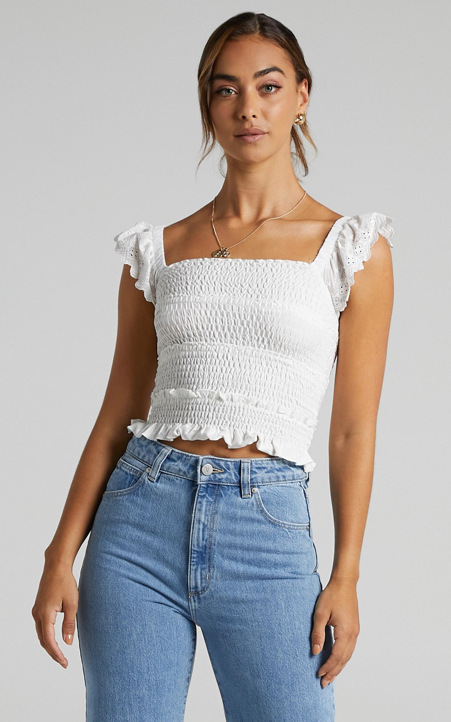 Alma Top in White
