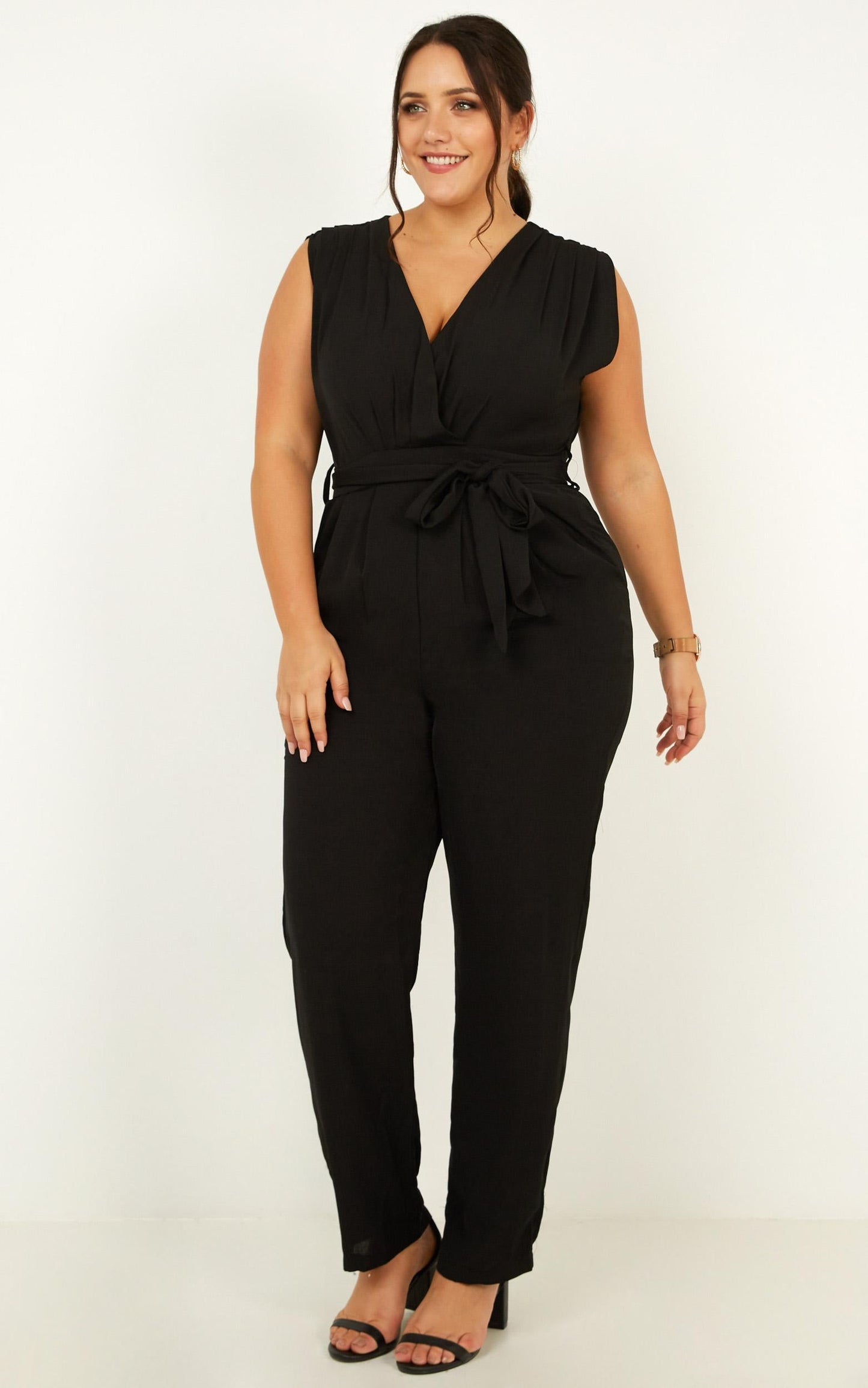 Workaholic Jumpsuit In Black