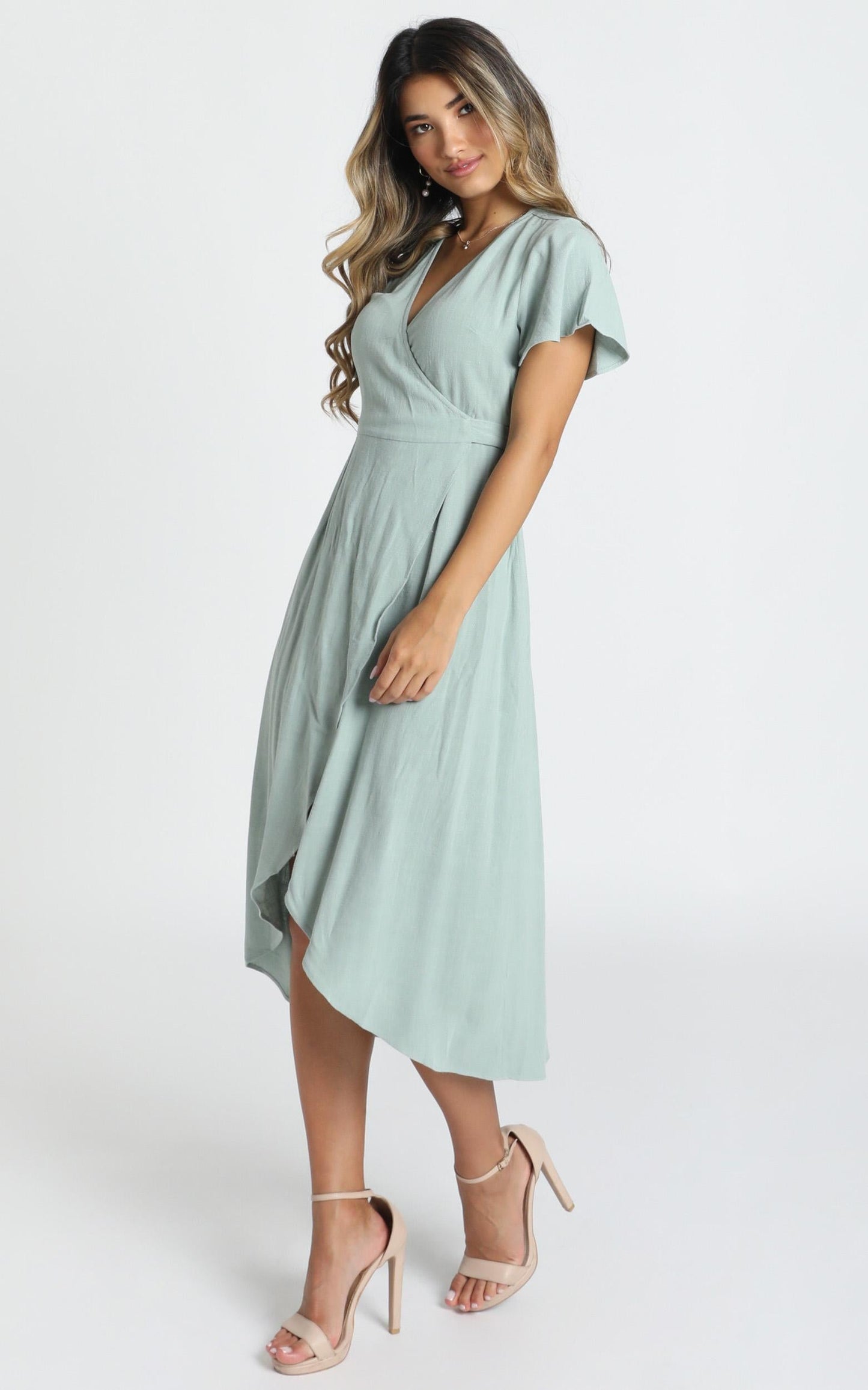 World Of Dream Dress In Sage